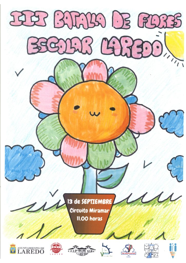 Laredo celebra este viernes la tercera edición de la Batalla de Flores Escolar